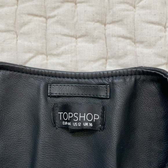 Topshop leather biker jacket - Picture 3 of 4